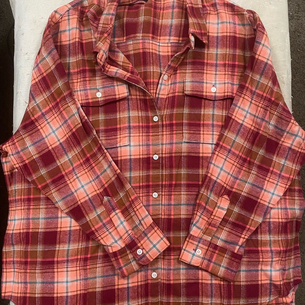Old Navy Plaid ‘Boyfriend Shirt’ Flannel